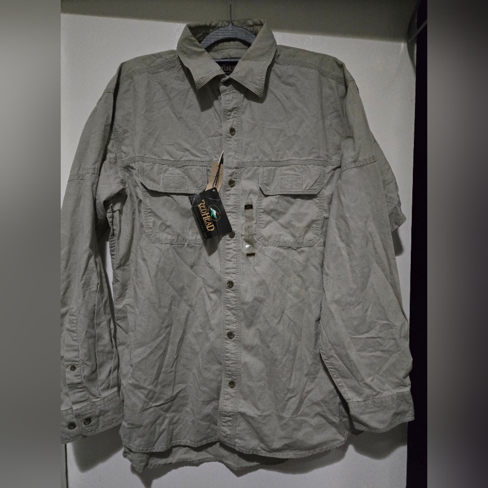Mens Redhead long-sleeved button-up